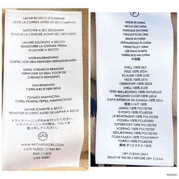 Michael Kors Animal Leopard Print Zip Up Dress with Belt Small - Picture 8 of 10